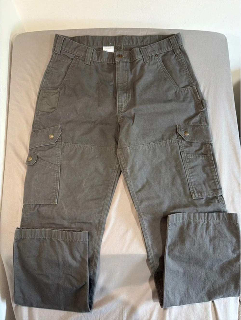 Carhartt Relaxed Fit Cargo Pants Size 36x36 in Gray